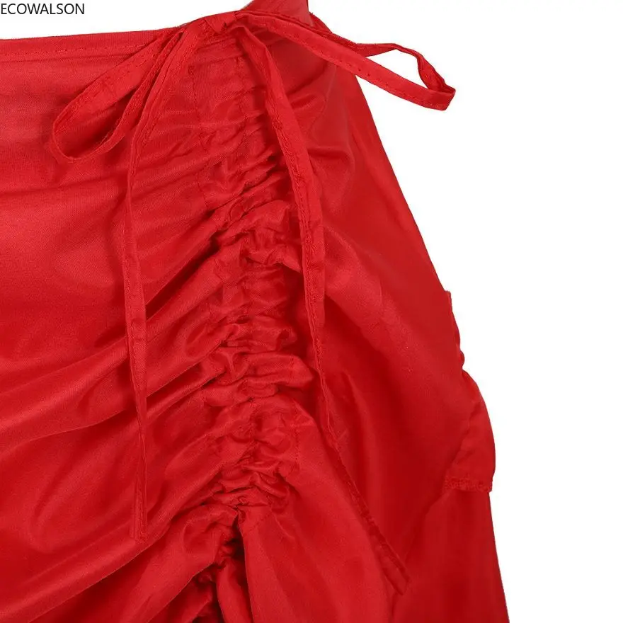 Steampunk Gothic Irregular Ruffles Pirate Skirt Asymmetrical Pleated High Low Dancing Skirts for Women Halloween Costumes