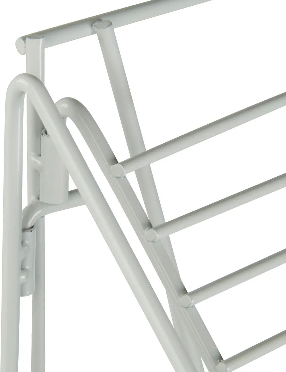 Customized Floor Standing White Metal Wire Wall Paper Rack, Sample Paper Stand for Grocery Stores