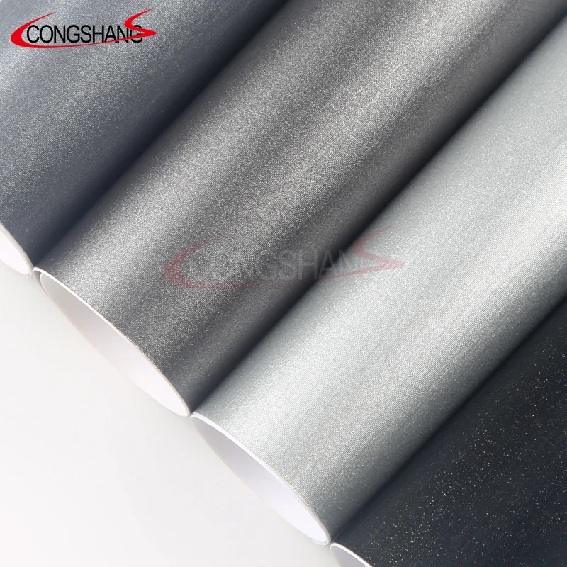  PVC High Performance Electro Metallic Brushed Silver Waterproof Color Change Auto Car Vinyl