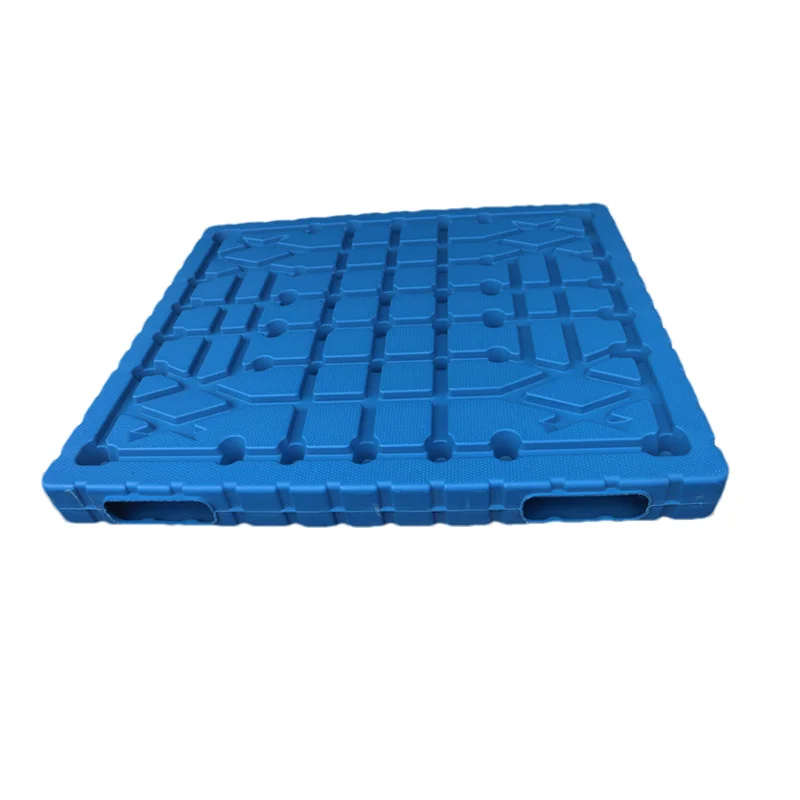 Blow Moulded Double Sided Pallet Integral Stacking Plastic Pallet Warehouse Hollow Plastic Clamps Silo Leakage Prevention