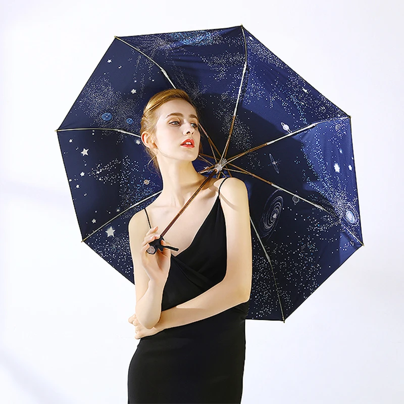 rain umbrella Hot Sale Lady Umbrella Sunshade Outdoor Three Fold  Wholesale Low Price anime Umbrella regenschirm