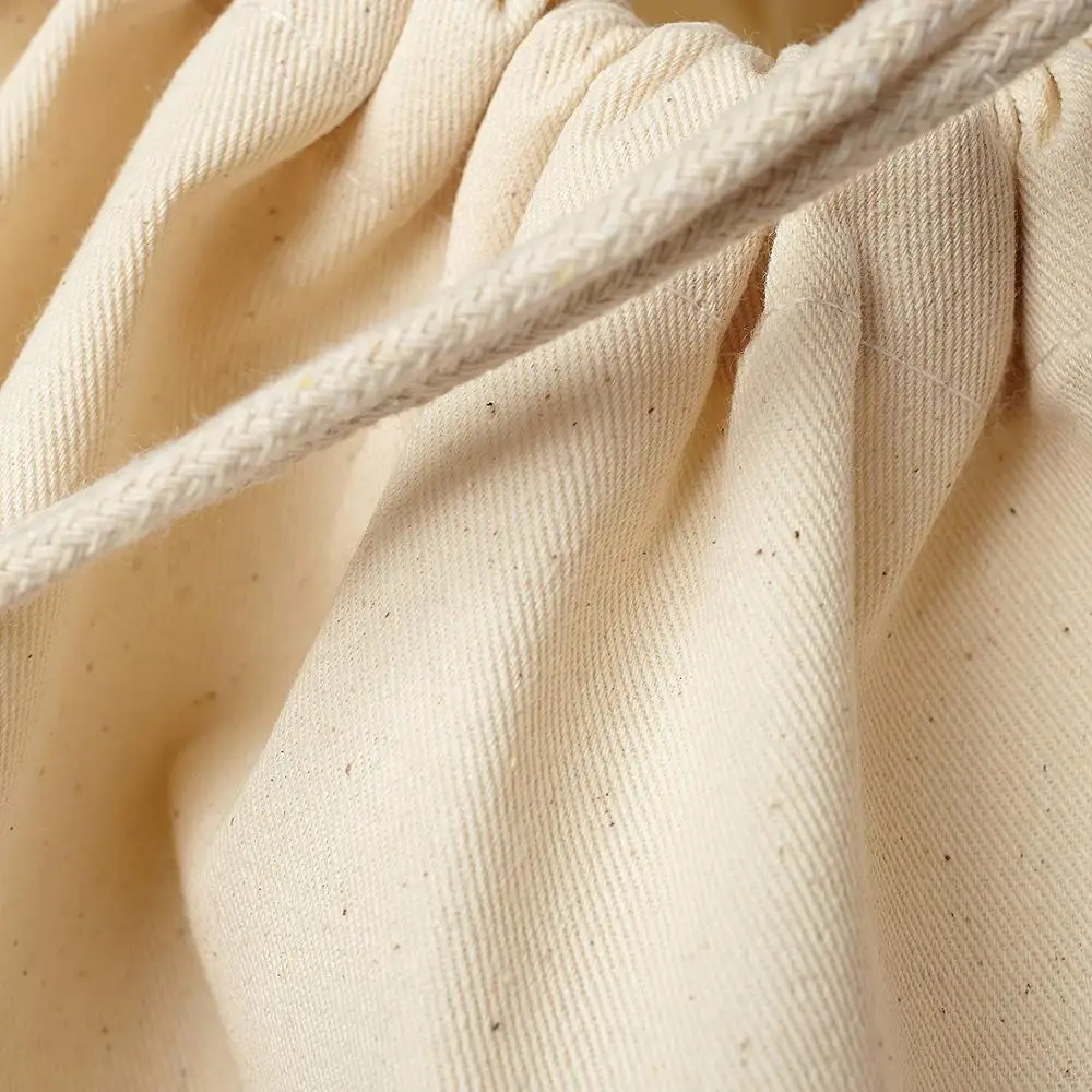 
Natural extra large monogrammed cotton canvas industrial laundry bag 