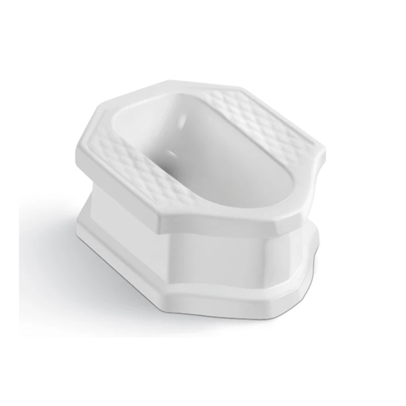 Chaozhou sanitary ware Thailand squat pan with platform ceramic wc squatting pan cheap  bathroom squat toilet bowl