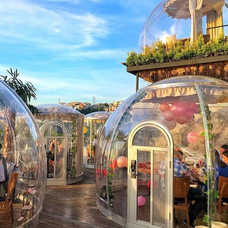 Full House Clear Igloo Winter Glamping Dome Tents Luxury Polycarbonate Dome House