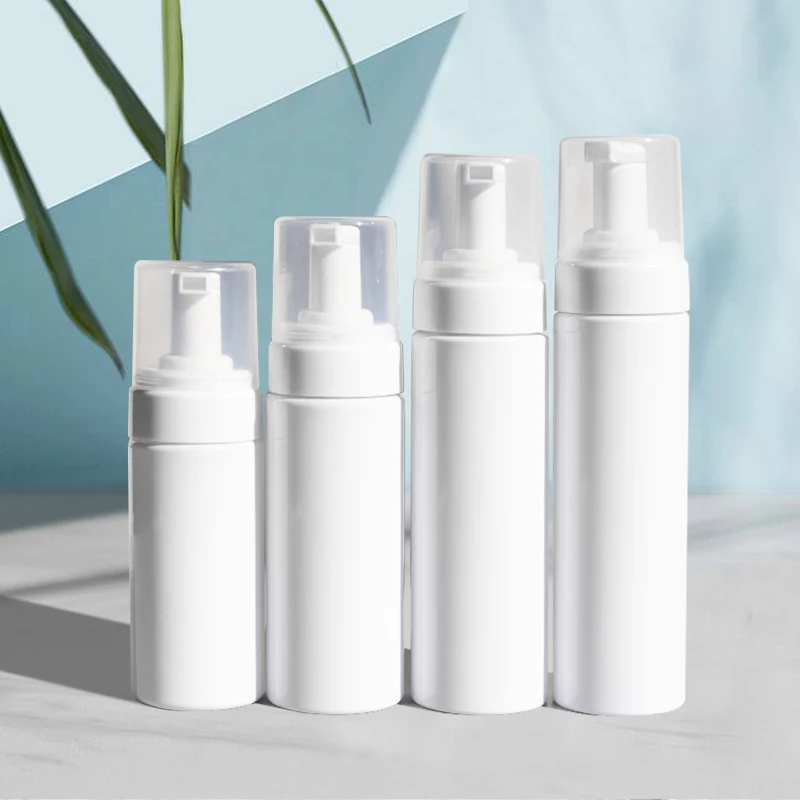 plastic pp foam pump dispenser customized cosmetic foam pump face wash facial foam cleanser bottle
