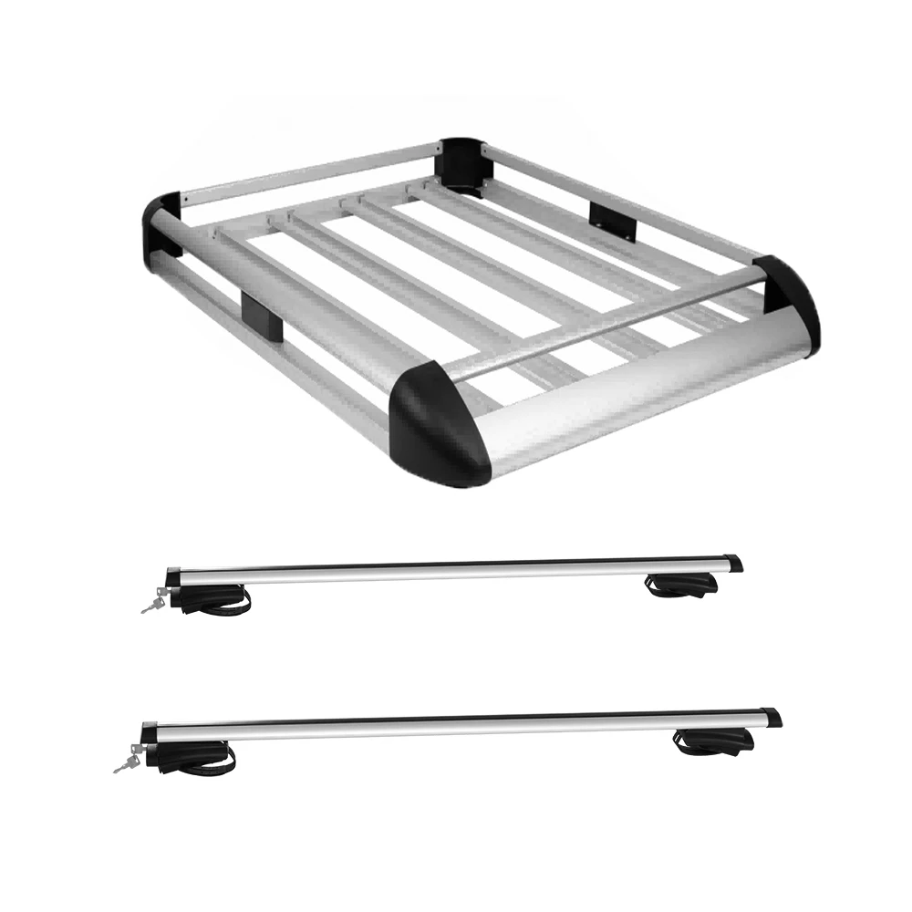 PLATFORM Alloy Aluminum Flat Profile Offroad Suv Roof Rack Luggage Rack Carrier Basket Roof 50 inch Pickup 4WD for car 4x4