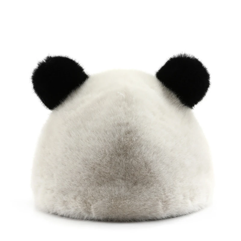 Акриловая Шапка-бини из искусственного меха