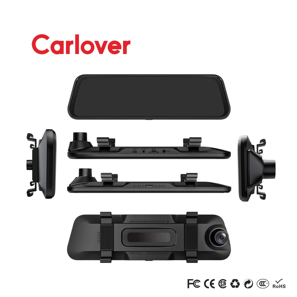 Carlover Manufacturer Car DVR Camera 10 Inch 2K Front Rear View Mirror Camera for Car Video Recorder Dash Cam