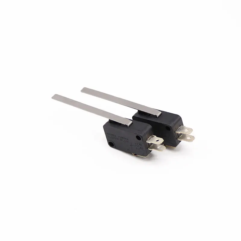 16A 250VAC 5E4 Black Color SPDT Silver Contact 3Pin Micro Switch Blade