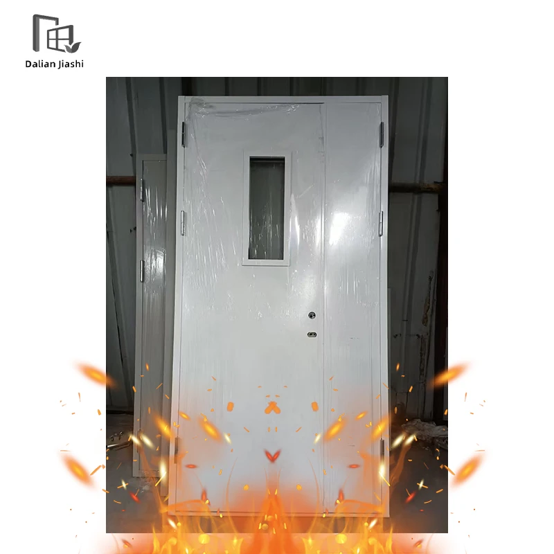 High Strength Steel Fire Rated Door Modern Design Steel Fireproof Escape Door