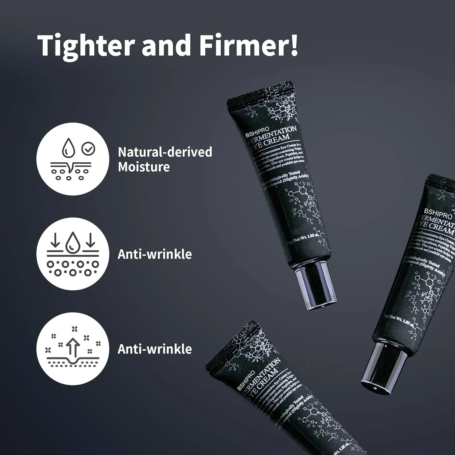 OEM Factory Eye Cream with Organic Galactomyces Bifida Ferment Anti-Wrinkle Treatment Cream to Remove Dark Circles Puffiness