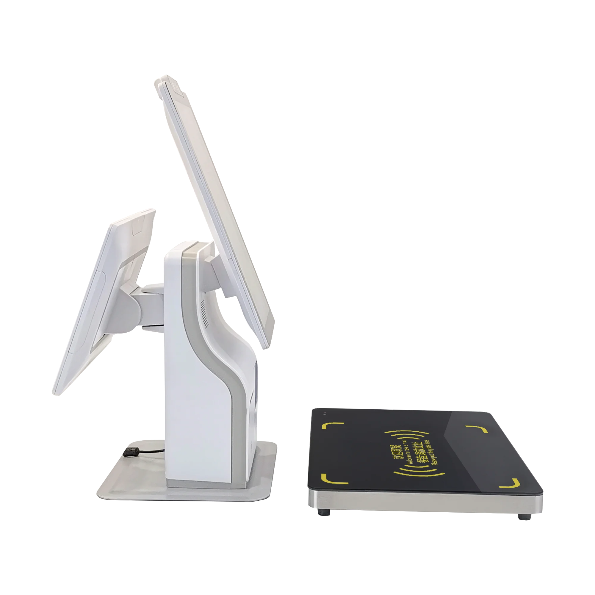 smart digital pos display counter printer paper cash pos system with weighing scale