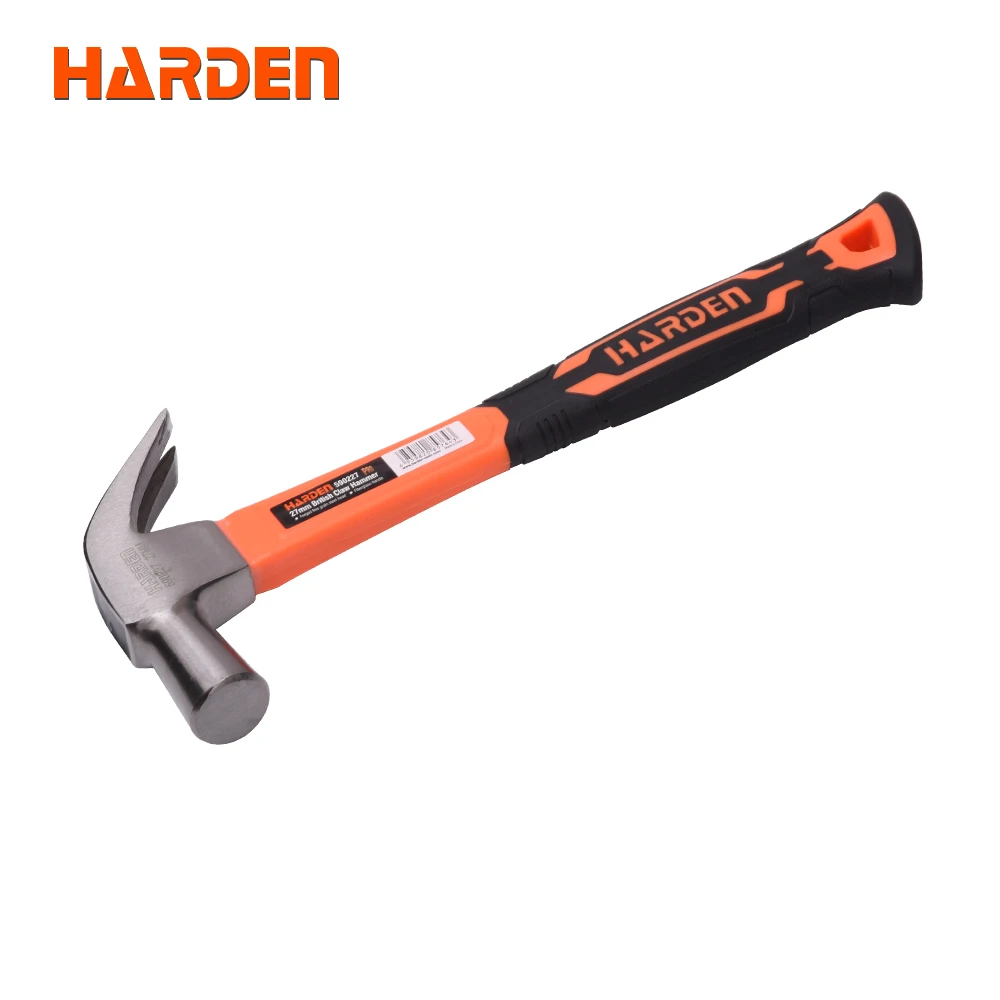HARDEN 27mm British Claw Hammer with Fiberglass Handle