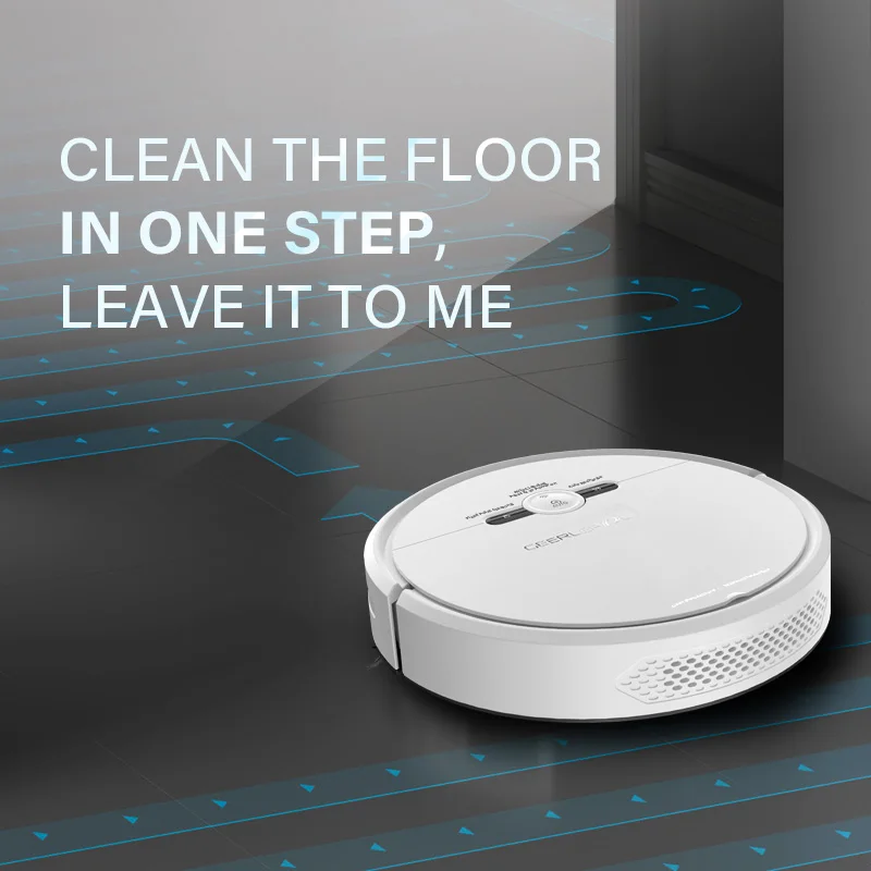 Geerlepol 3 in 1 Professional Smart Robot Vacuum Wifi App Vacuum Sweeping Mopping Cleaner Household Vera Google Assistant