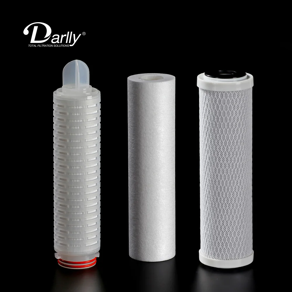 Hangzhou Darlly 10 Inch Activated Carbon Cartridges for Polish Filter pump in Potable Water Filtration and Wine Filtration