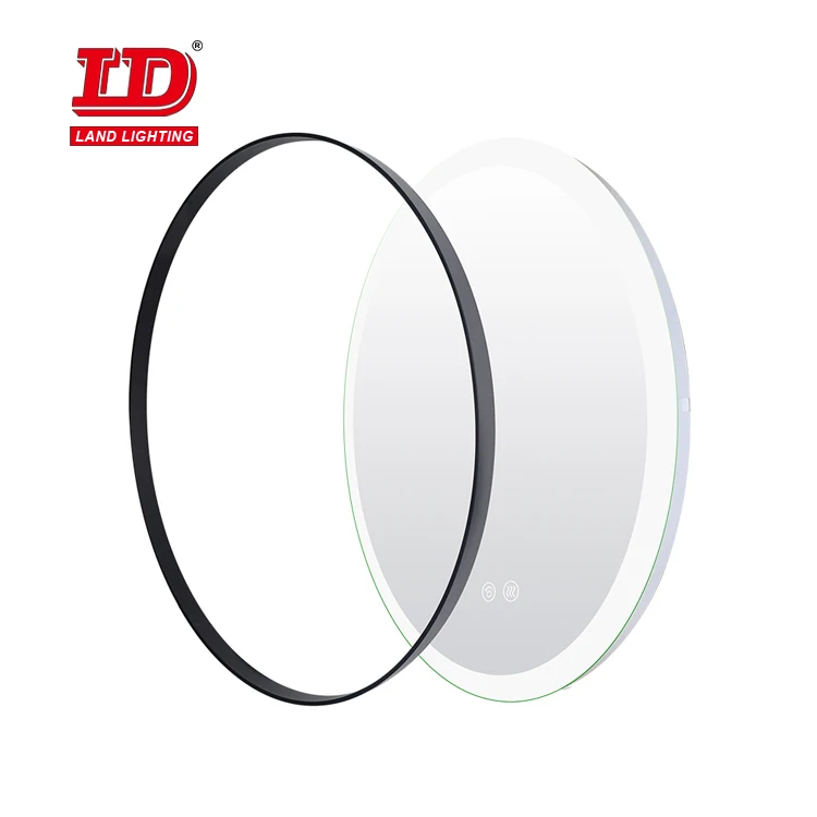 Wholesale Interchangeable Framed Home Decor Mirror Aluminium Alloy Round Mirror Metal Frame Mirrors Decor Wall