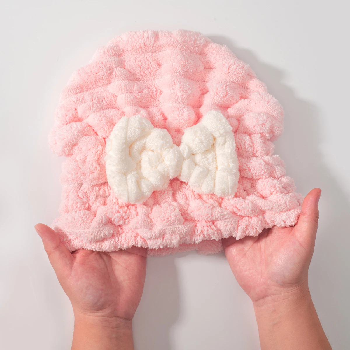 High Quality Microfiber Coral Fleece Short Hair Dryer Towel for Women for Shower Head Wrap Hair Drying