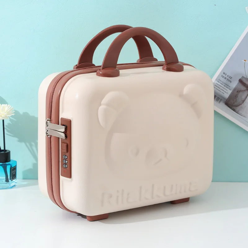 High Quality Children Mini Luggage Case Handbag Portable 14 Inch Cosmetic Makeup Organizer Suitcase Gift Box Hard Shell