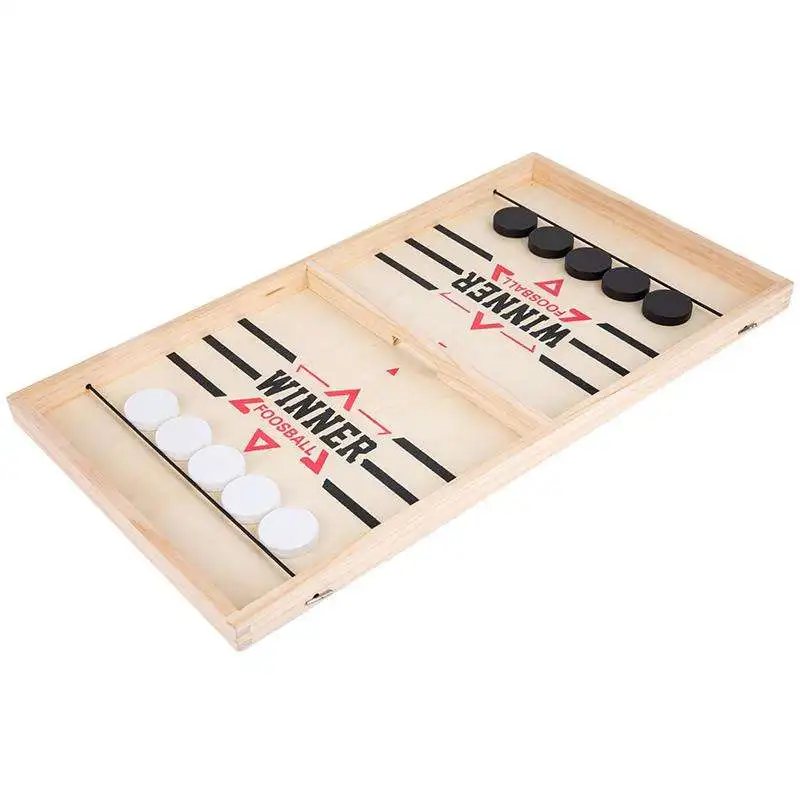 Hot Sell family party funny Foosball Winner Board game Adults Child desktop Catapult battle Fast Sling wood Puck game