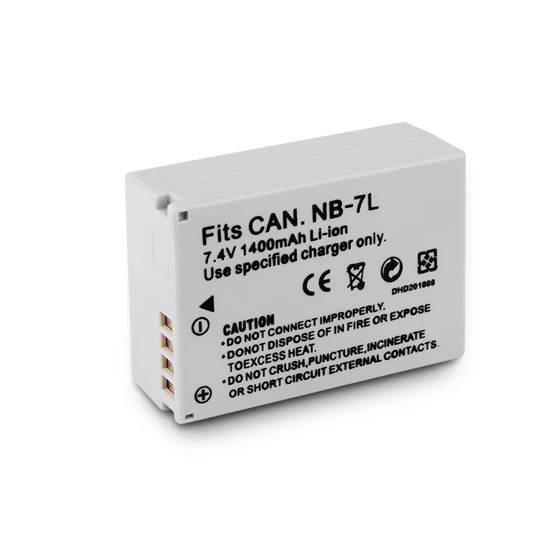 
7.4V 1400mAh NB7L NB-7L Li-ion Battery Pack for Canon PowerShot G10 G11 G12 SX30 SX30IS Digital Camera 