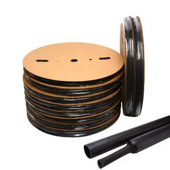 
High volt Heavy Dual Wall 3:1 black dr epoxy insulator Heat Shrinkable Tubing adhesive lined heat shrinkable sleeve 