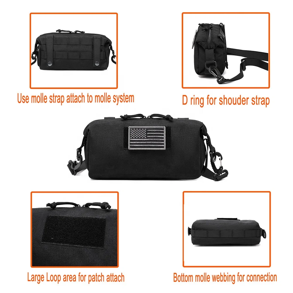 Tactical Messenger Bag Increment pouch Large Capacity Admin Utility Pouches Bag Multi-Purpose Sling Bag