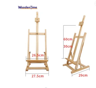 Деревянный мольберт, деревянный художественный мольберт, выставочная витрина, полка, держатель, студийный художественный стенд для рисования