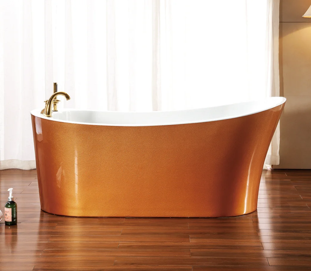 67 дюймов золотистого цвета роскошные ванна для ванной