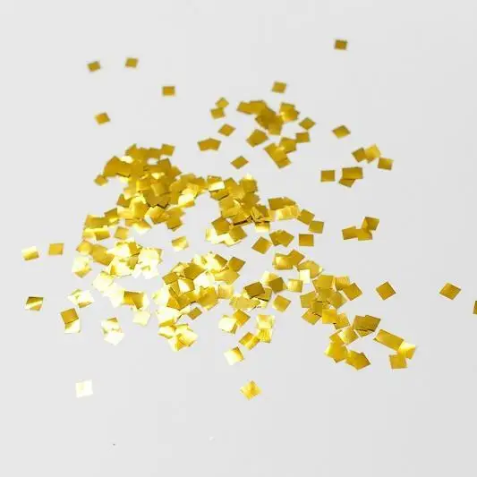 Wholesale 6mm Square Metallic Foil Confetti