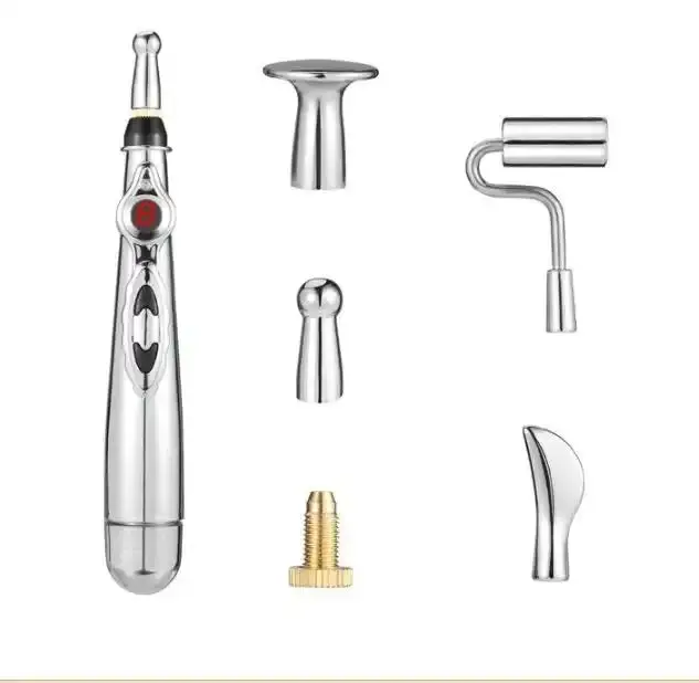Body Head Back Neck Leg Massager Electric Acupuncture Point Massage Pen Pain Relief Rechargeable Electronic Meridian Energy Pen
