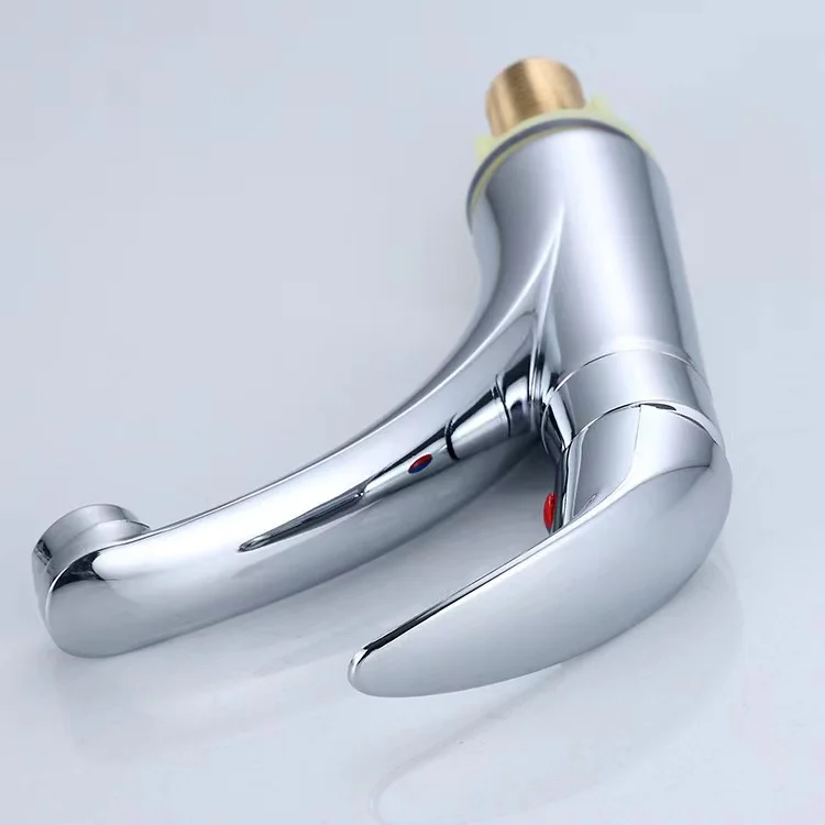 Hot Selling Traditional Single-Hole Cheap Price Single Cold Taps Zinc Alloy Single Handle Bathroom Basin Chrome Sink Tap