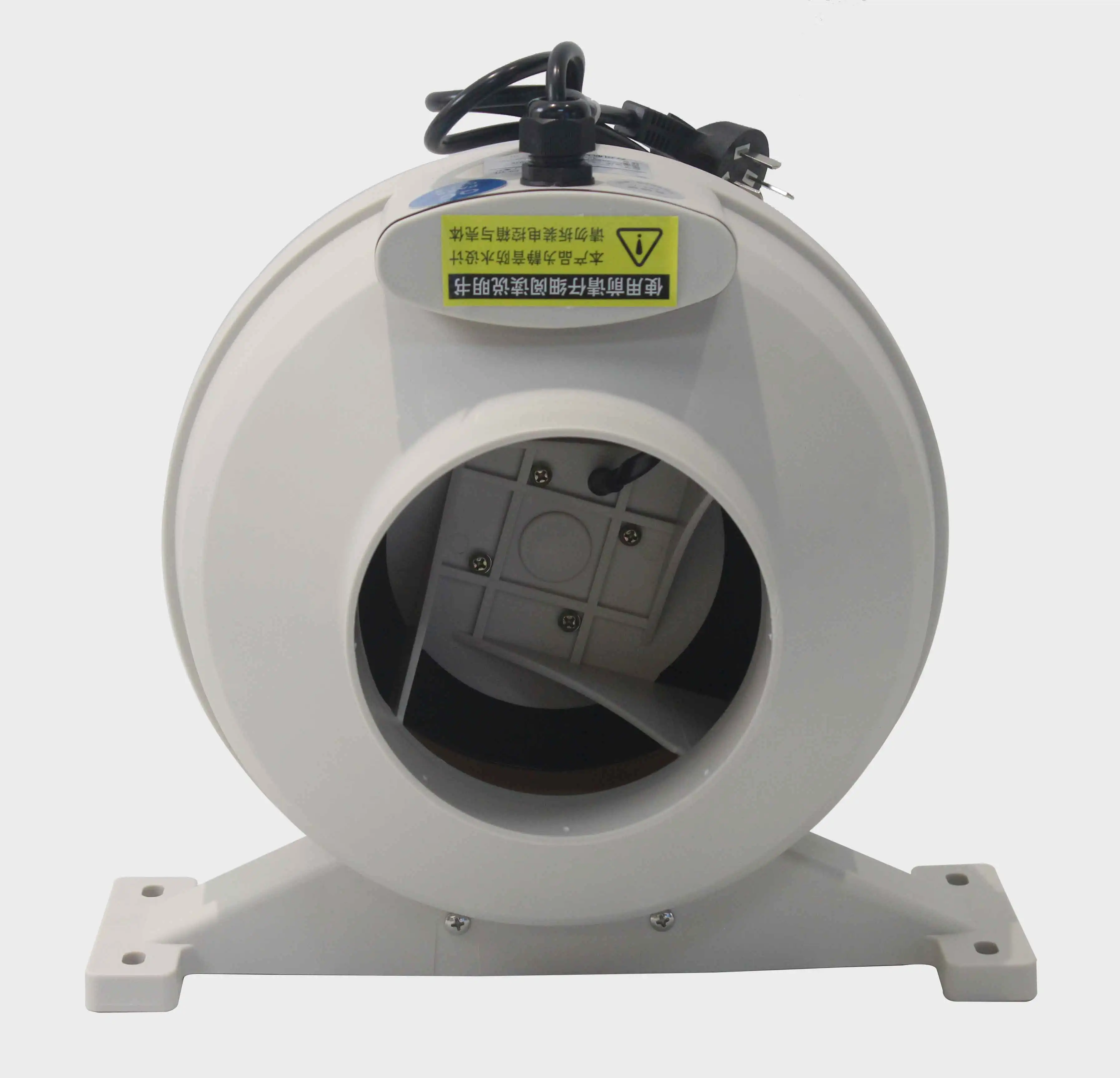 New model 200mm  reversible in line  duct fan with plastic material used in hydroponics