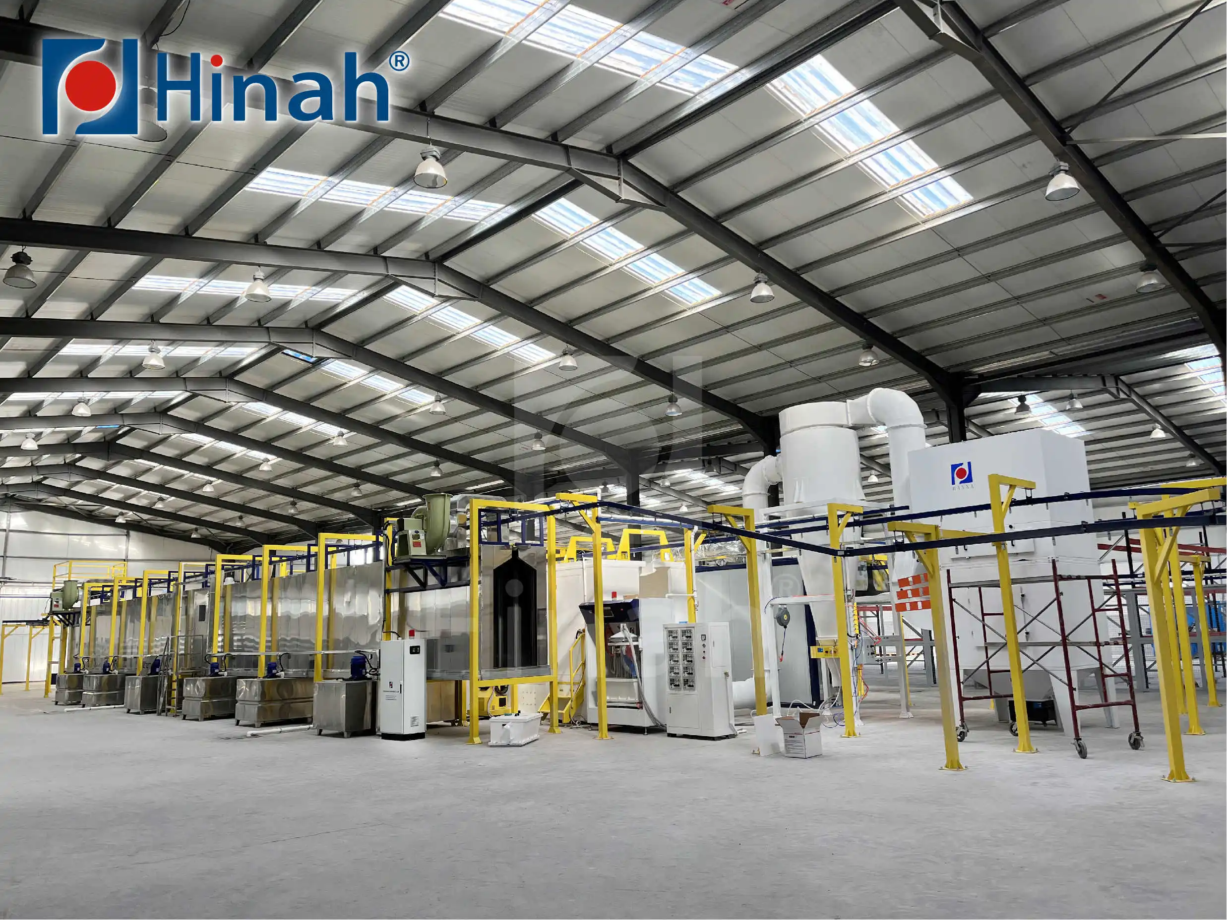 Aluminum profiles cabinet LPG tank automatic powder coating line painting system