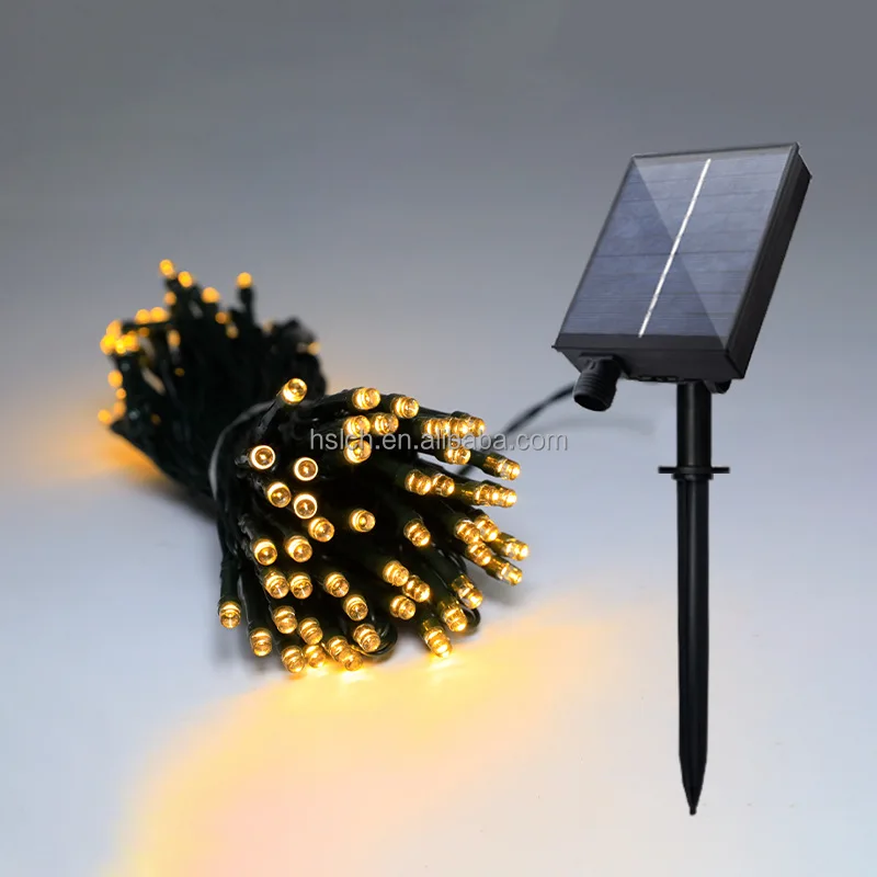 Оптовая продажа многоцветные красочные водонепроницаемые декоративные светильники Cadena De Luz на солнечной батарее с Рождеством гирлянда