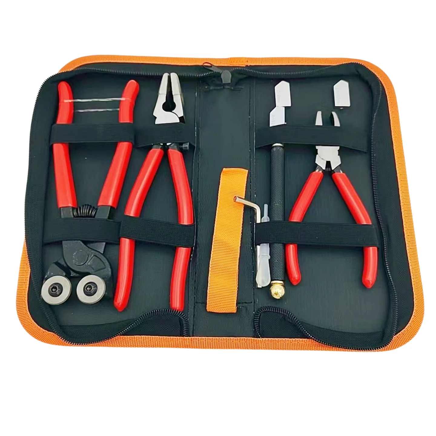 Professional  8 Pieces Glass Cutting Tool Mosaic Cutter Kits with Carbide glass cutter and glass plier