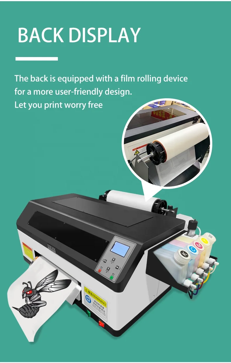 DOMSEM XP600 Head Inkjet Printer Flex Printing Machine Price Small Portable Digital A3 Dtf