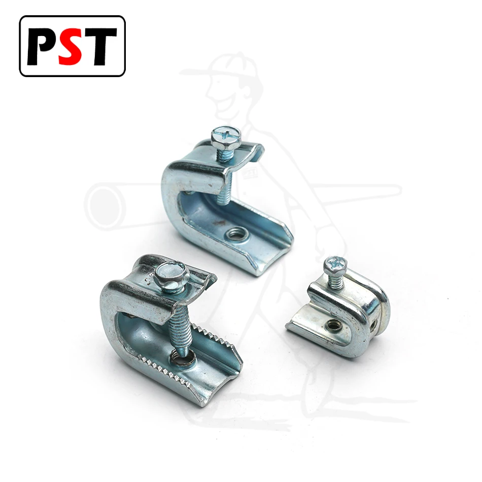 Stamped universal Steel Beam Clamp Used with Conduit Hangers, Bridle Rings and Threaded Rod