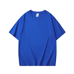 NADANBAO Custom 230g T-shirts Logo Pattern Heat Press Embroidery DTG Screen Printing High Quality Pure Cotton Unisex T-shirts