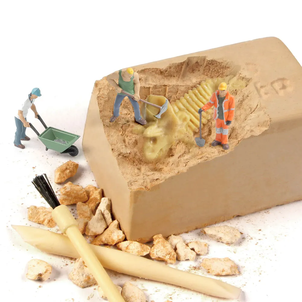 Education Stem Toys For Kids Archaeology Stegosaurus Dinosaurs Dino Dig It Out Excavation Hand Tools Dig Kit Toy Set