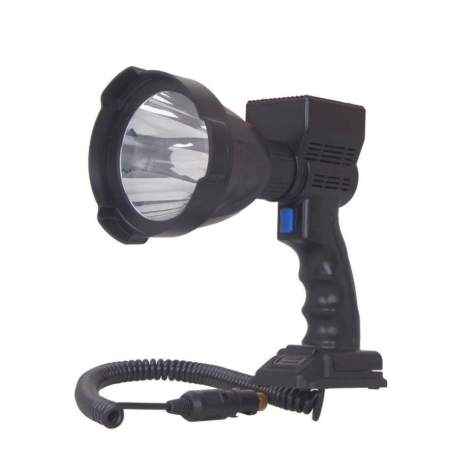 high brightness rechargeable handheld spotlight pistol style