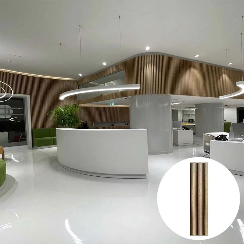 100% Wood Polyester Acoustic Panel For Office Classroom Ktv Hotel Sound Proof