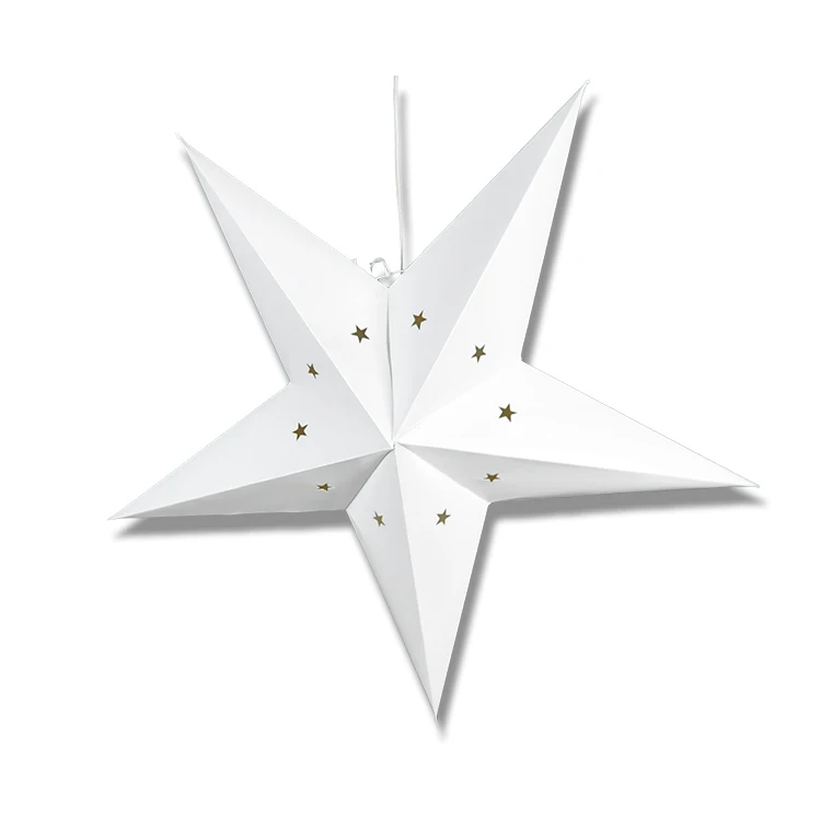 
Fiesta color print decor star paper light 