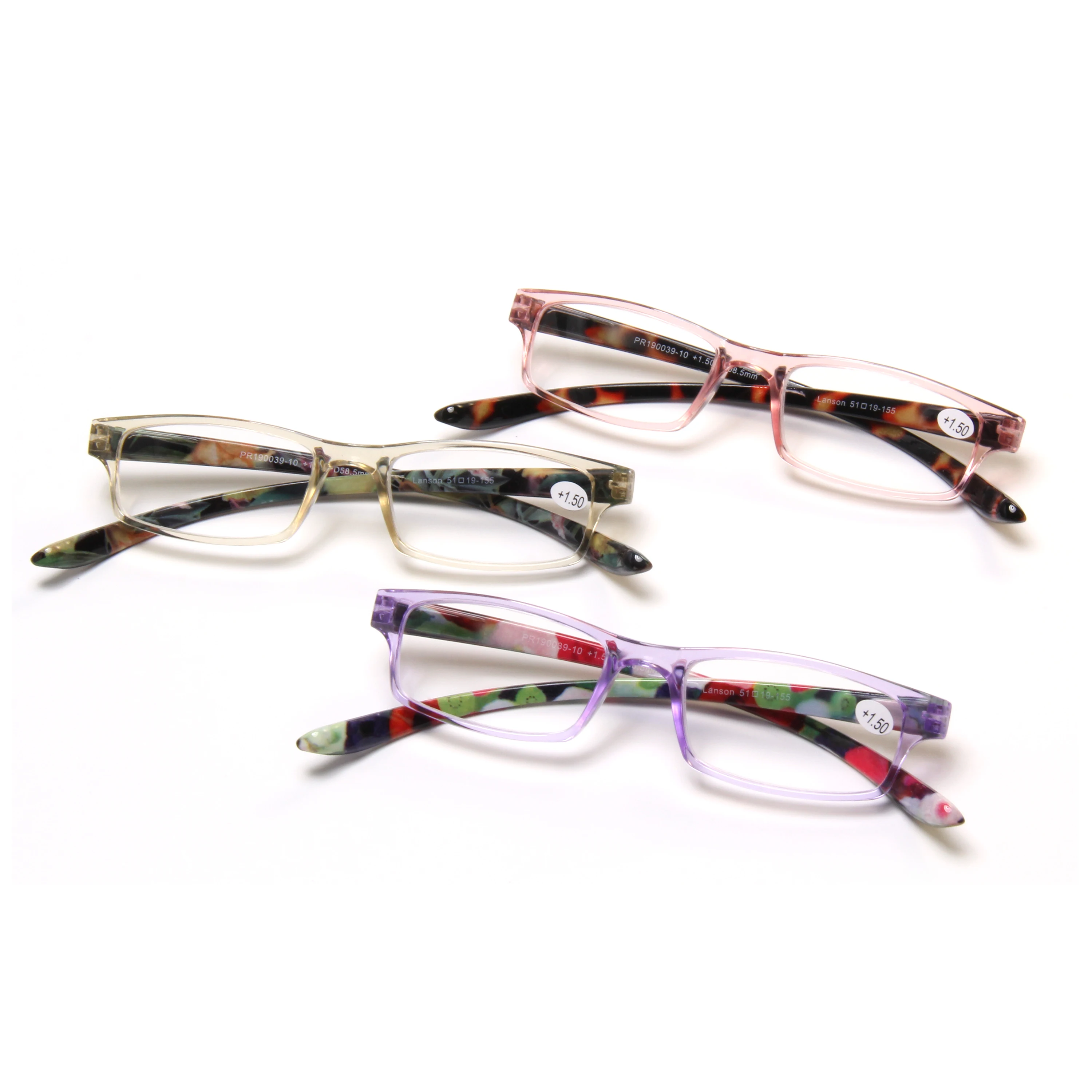 EUGENIA 2022 Fashion Purple Reading Glasses For Women Custom Logo Wholesale Trendy Unisex Reading glasses With Neck