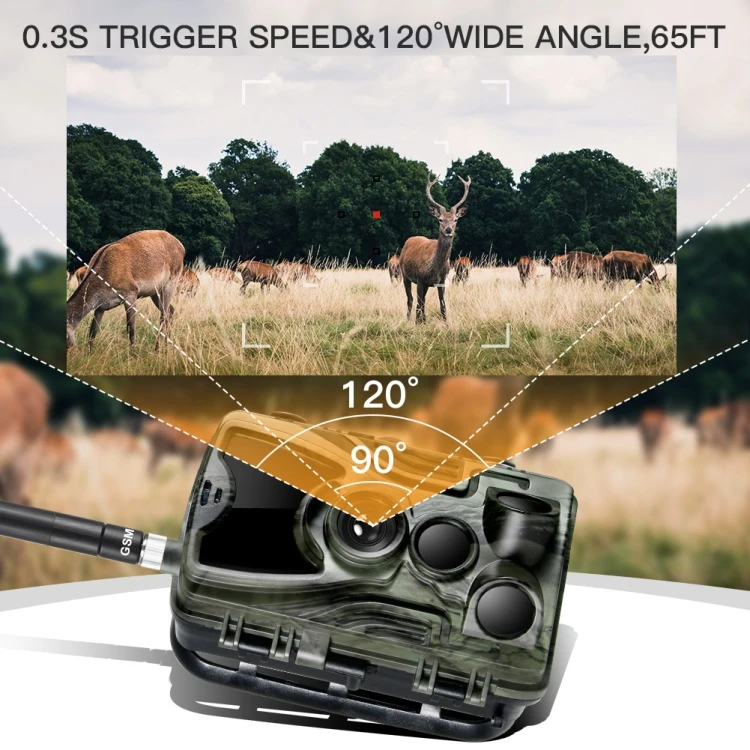 Good Quality HC801M 3G WCDMA Waterproof IP66 IR Night Vision Security Hunting Trail Camera, 120 Degree PIR Angle