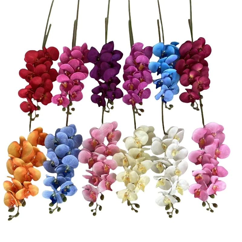 Персиковая Орхидея с 8 головками