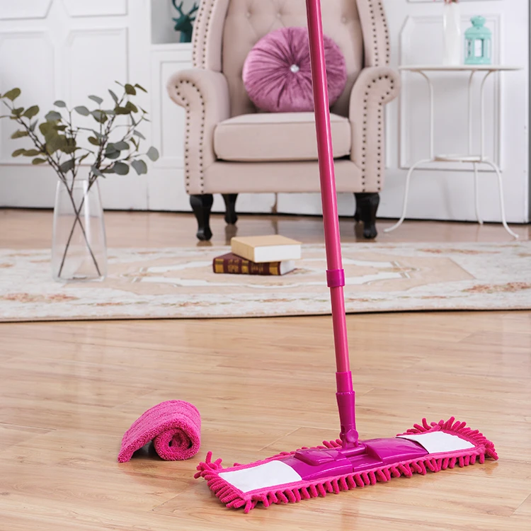 Factory Sell Customizable Microfiber Mop with Chenille Replacement Refill