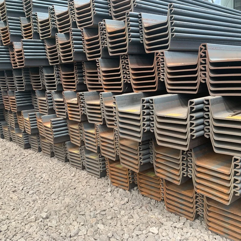 YQF Steel sheet pile construction site wall flood prevention U-shaped hot-rolled steel plate cold-formed steel sheet pile