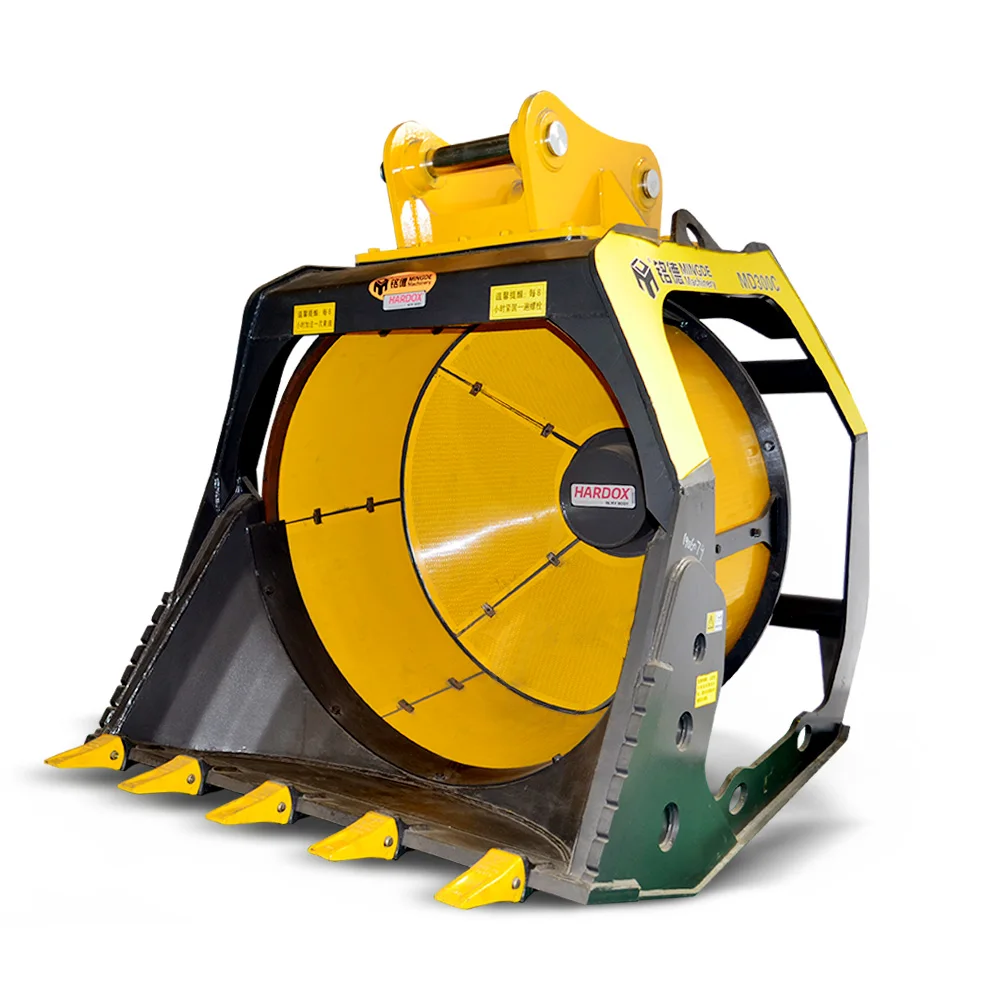 MONDE Excavator Rotating Rotary Screening Bucket Sifting bucket