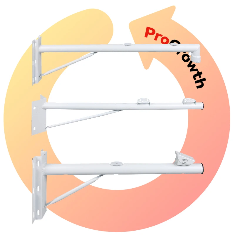 Extended Dual Platform Hoop Monitoring Bracket Outdoor Wall Mounted Security Monitoring Pole Corner Cross Arm Camera Bracket