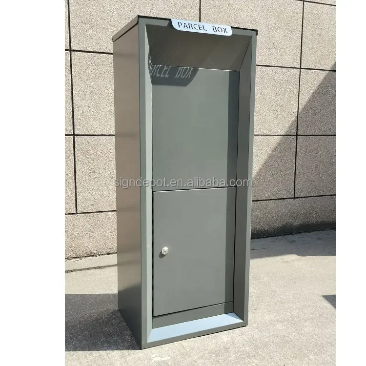 Outside home large package waterproof metal steel letter mail mailbox post wall mount outdoor smart parcel delivery drop box